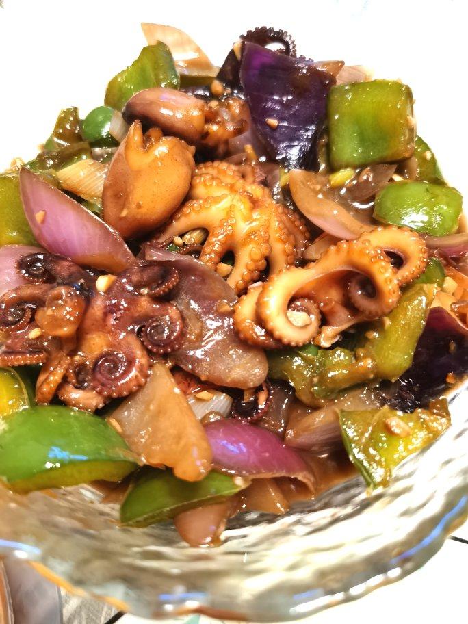 彩椒爆炒章鱼腿🐙