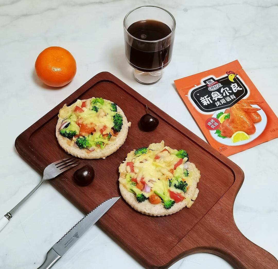 奥尔良鸡肉全麦小披萨的做法