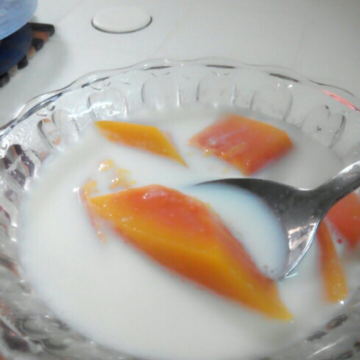木瓜炖牛奶