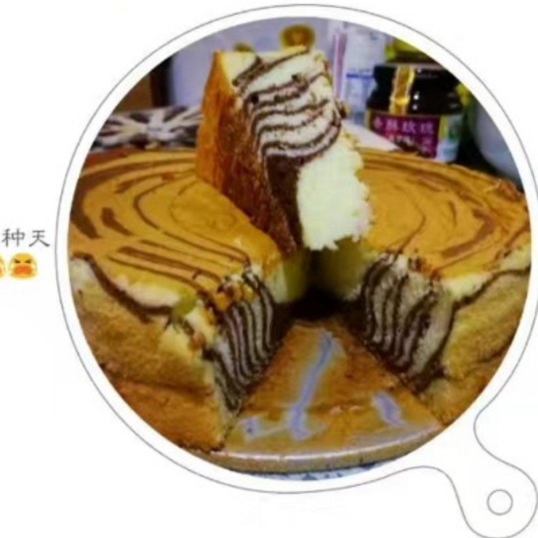 斑马纹酸奶蛋糕