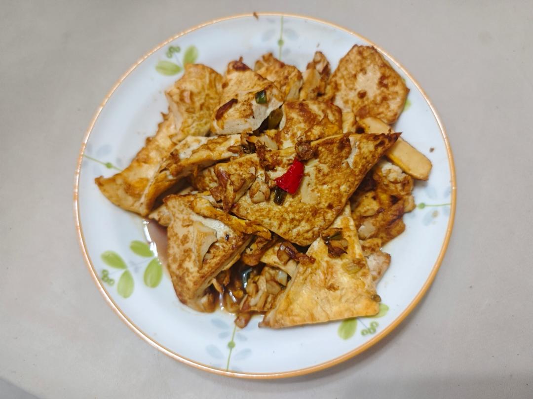 焖煎豆腐
