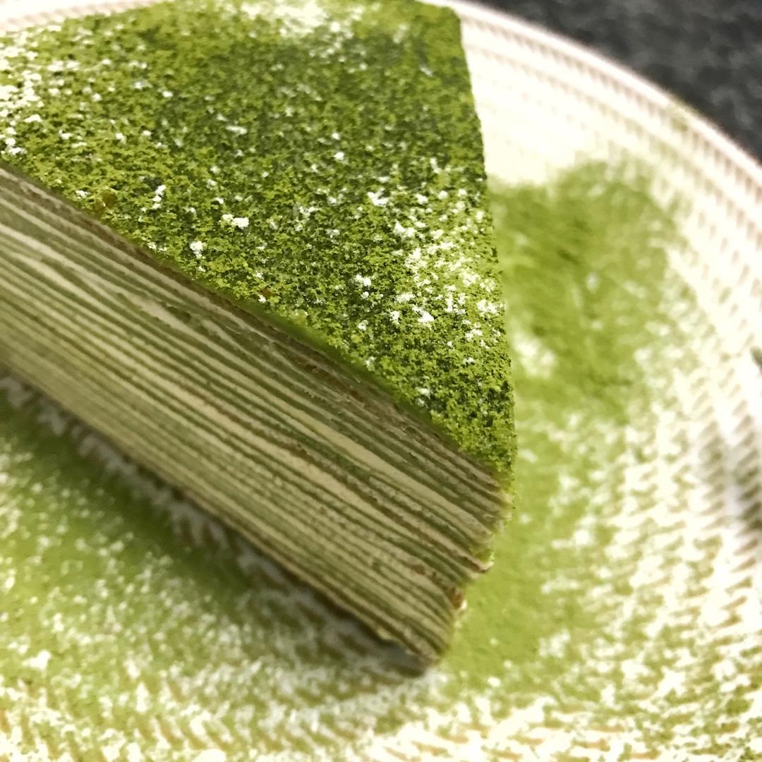 美味的煎蛋糕—抹茶千层蛋糕