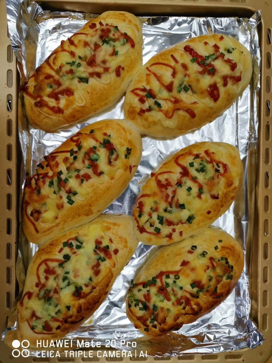 肉松沙拉酱芝士面包（17小时中种面团）