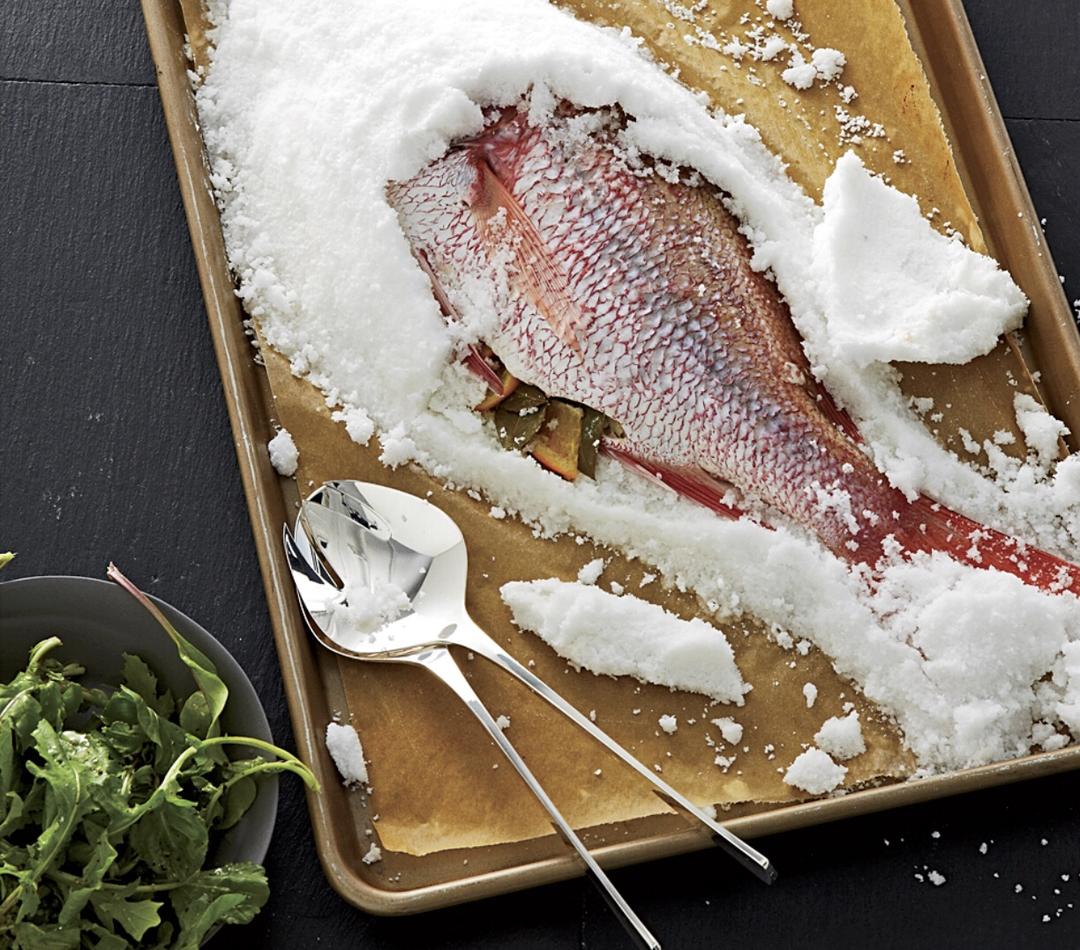 地狱厨房之盐焗绸鱼➕酱烧大葱配榛子碎