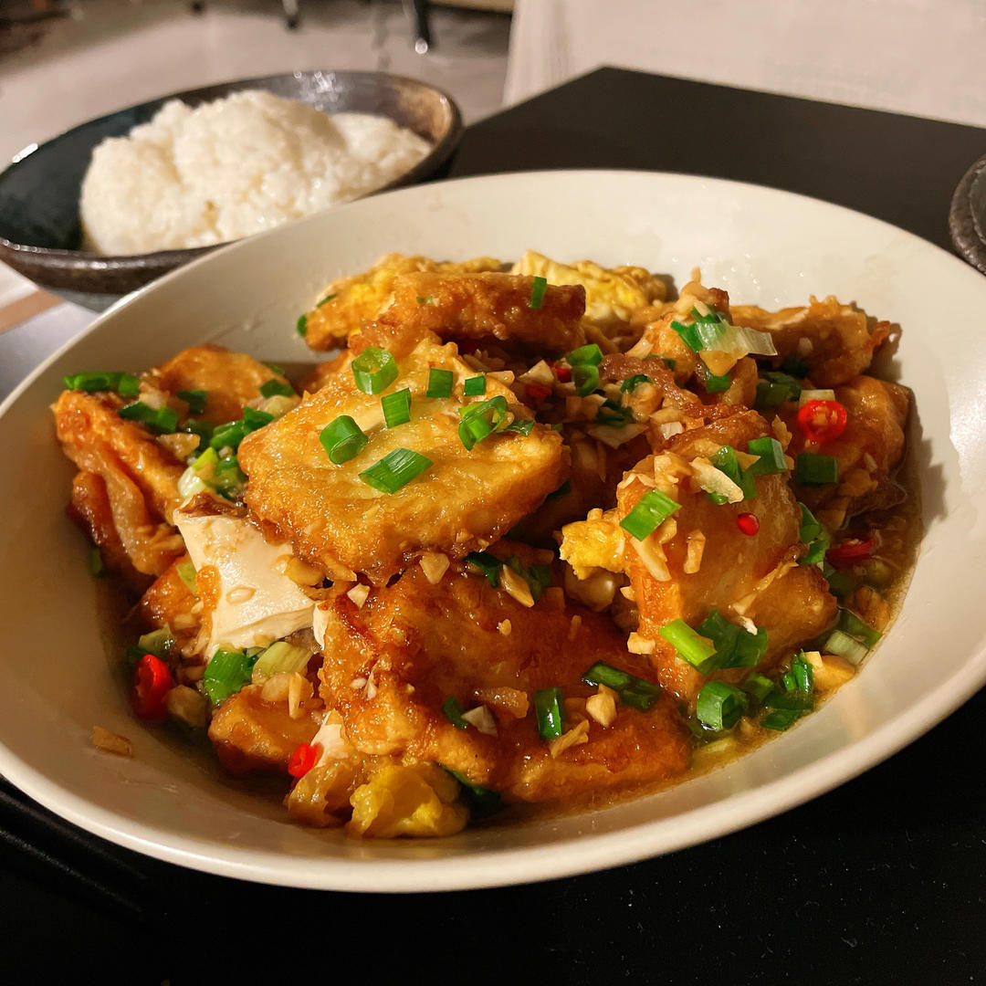 爆汁香煎豆腐