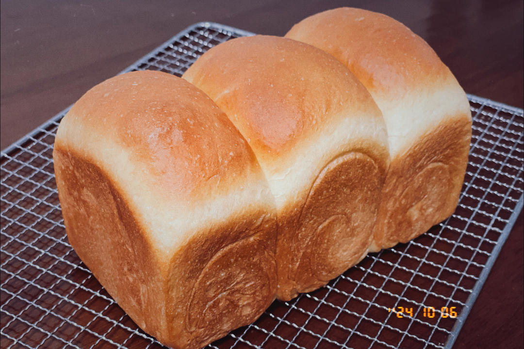 超软拉丝牛奶吐司🍞一次发酵