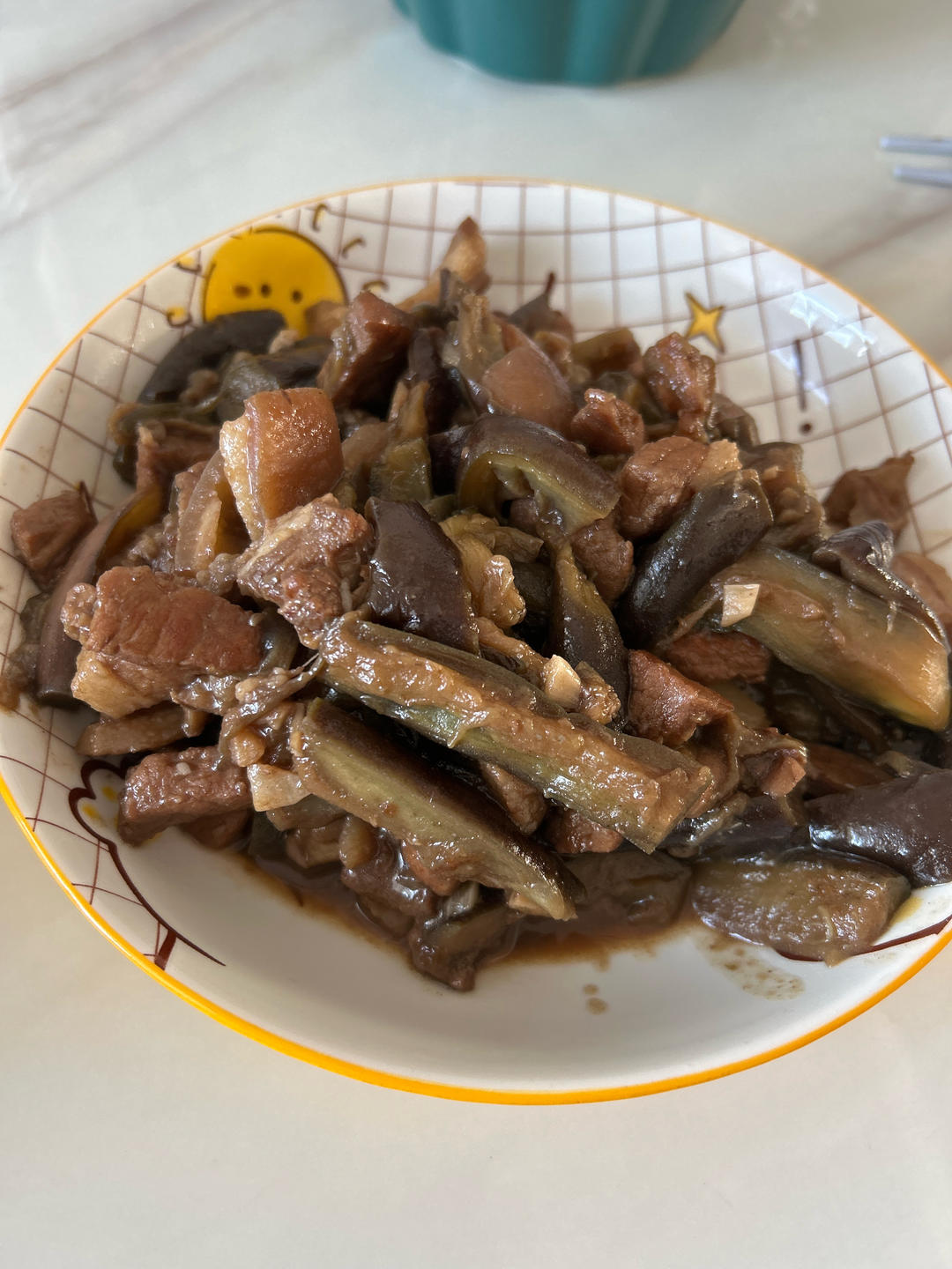 少油版茄子炒肉