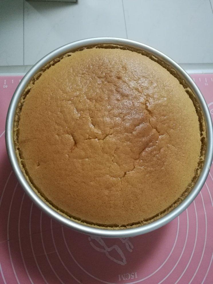 八寸戚风蛋糕（生日蛋糕坯）附六寸配单