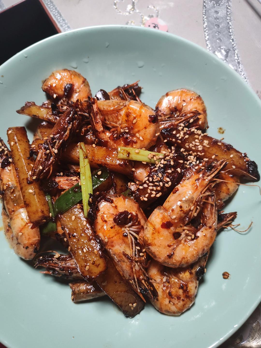 🔥好吃到舔手指的香辣干锅虾，简单又下饭