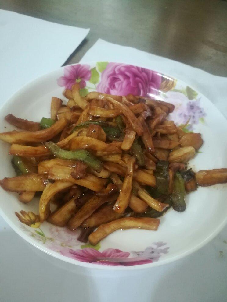 青椒素炒杏鲍菇