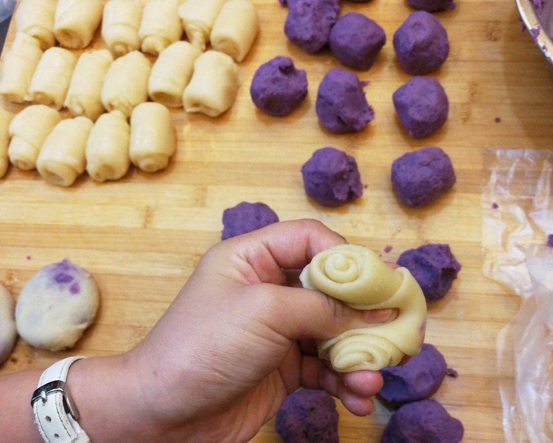 ❤️美味至极紫薯饼❤️的做法 步骤13