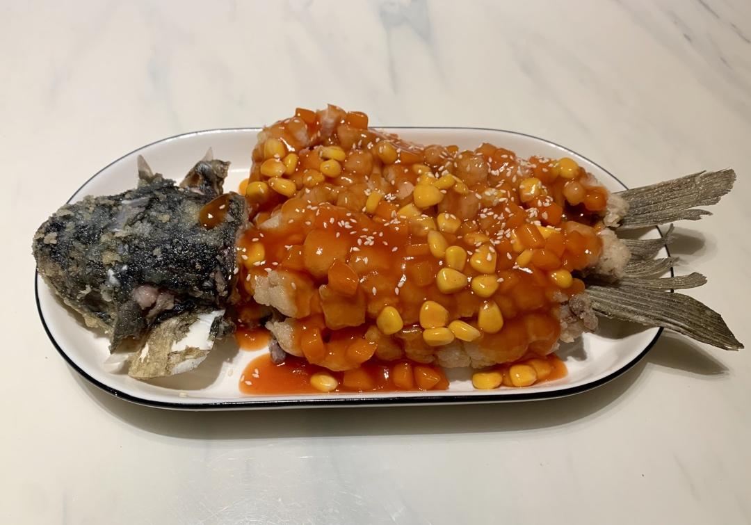 厨师长教大家：“松鼠鱼”的家常做法，酸甜可口