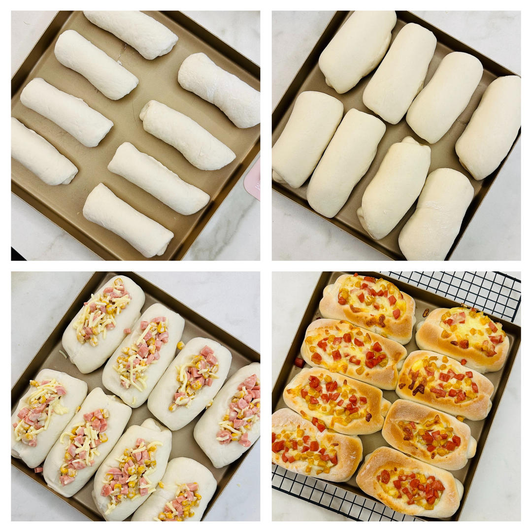 玉米火腿沙拉面包