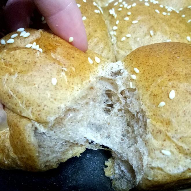 超软全麦面包的做法