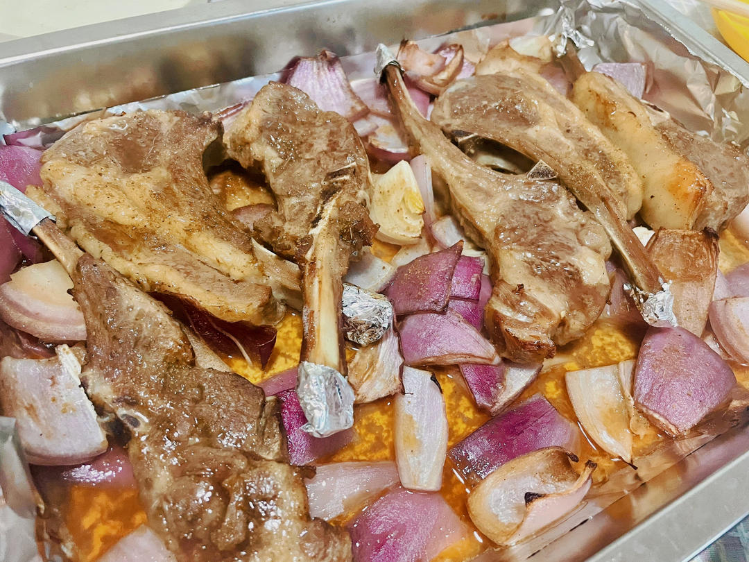 超好吃的烤羊排烤箱版