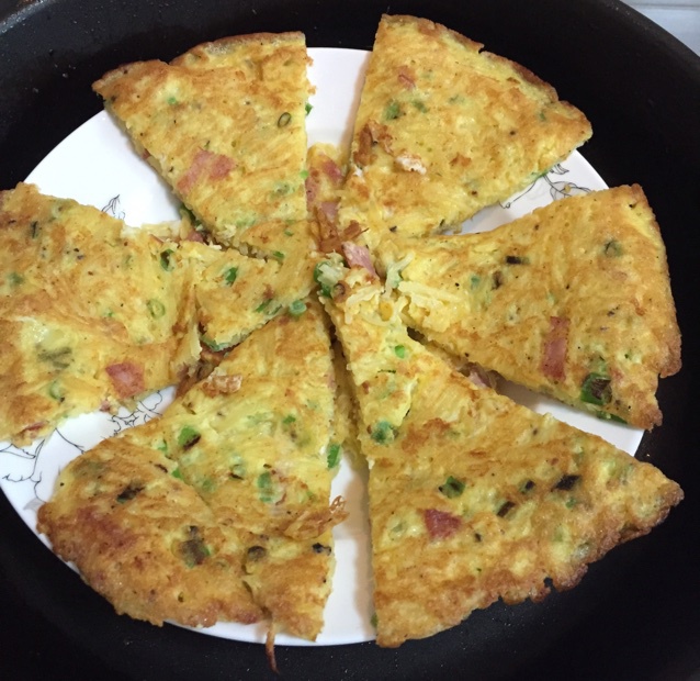 香煎土豆丝鸡蛋饼