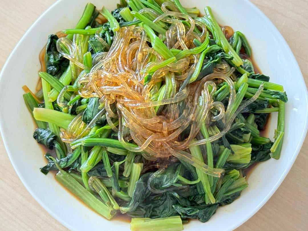 办公室菠菜炒粉条