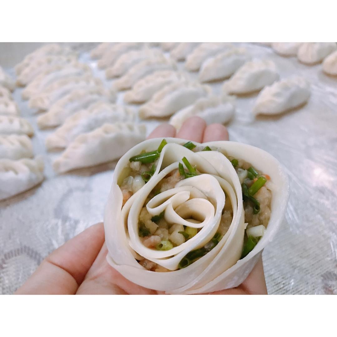 玫瑰花饺子