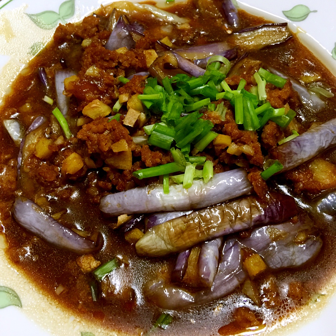 红烧肉沫茄子