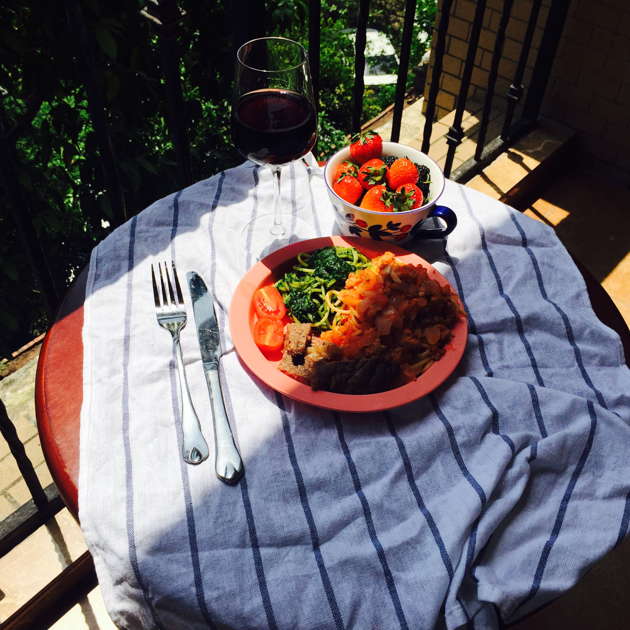 奶油菠菜青酱意大利面