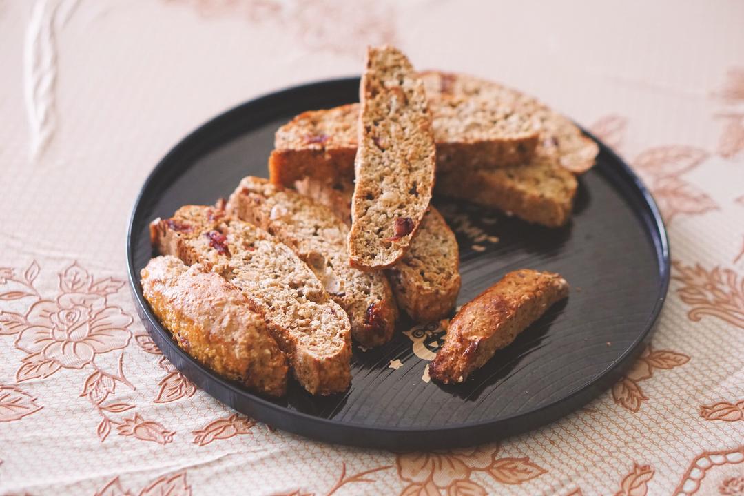 【健康零食】燕麦坚果意式脆饼