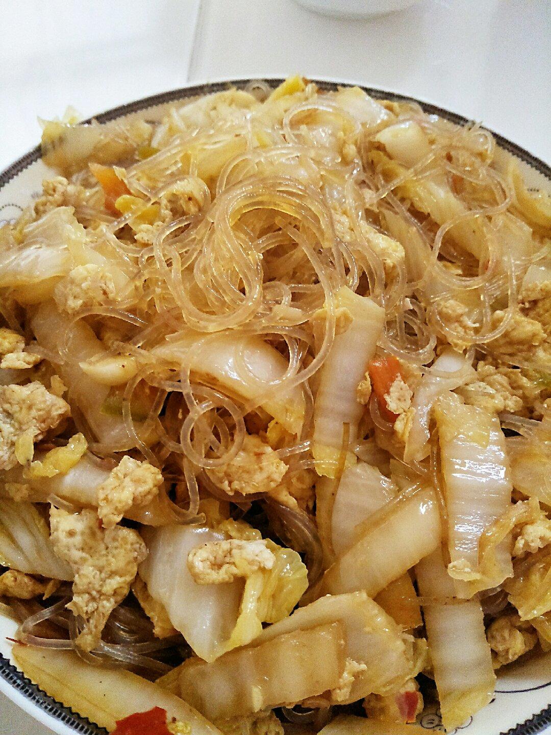 白菜炒粉丝