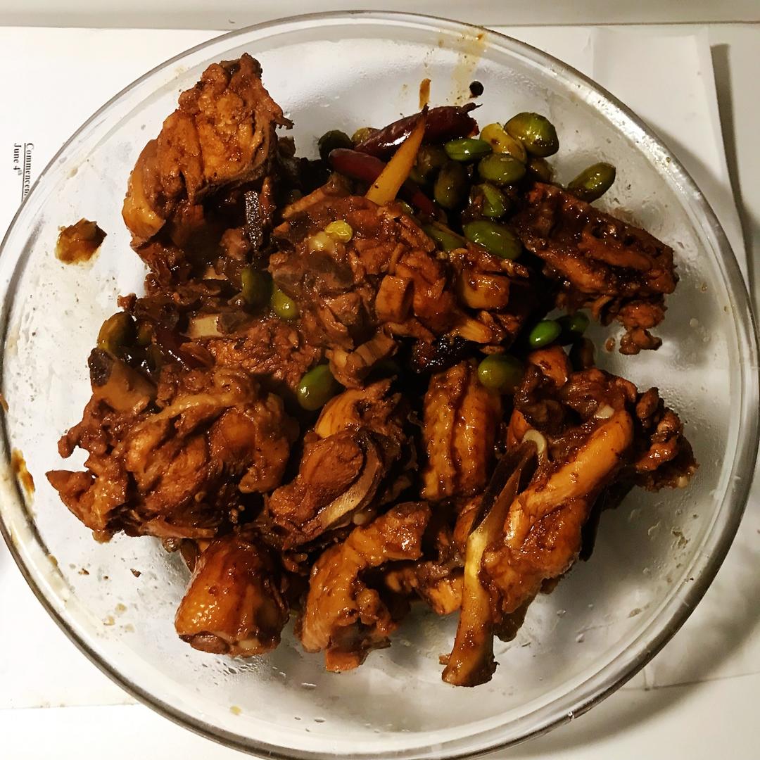毛豆烧鸡