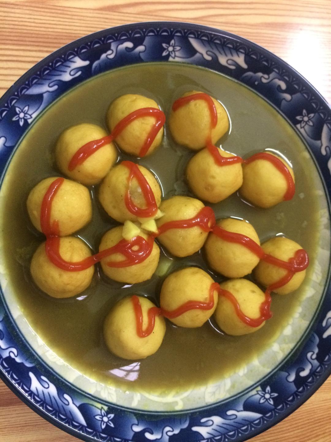 咖喱鱼蛋的做法