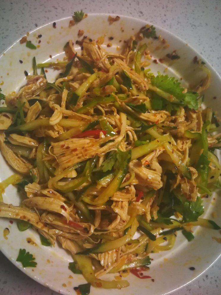 鸡胸肉这样做巨好吃❗️凉拌鸡丝😋低脂高蛋白