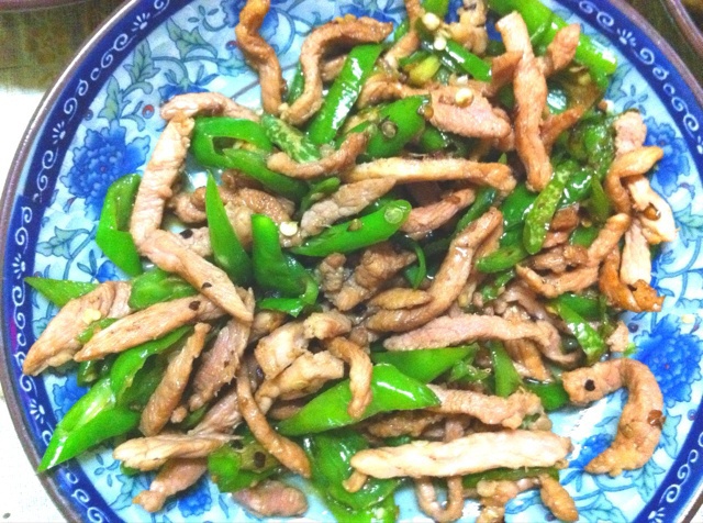 青椒炒肉丝