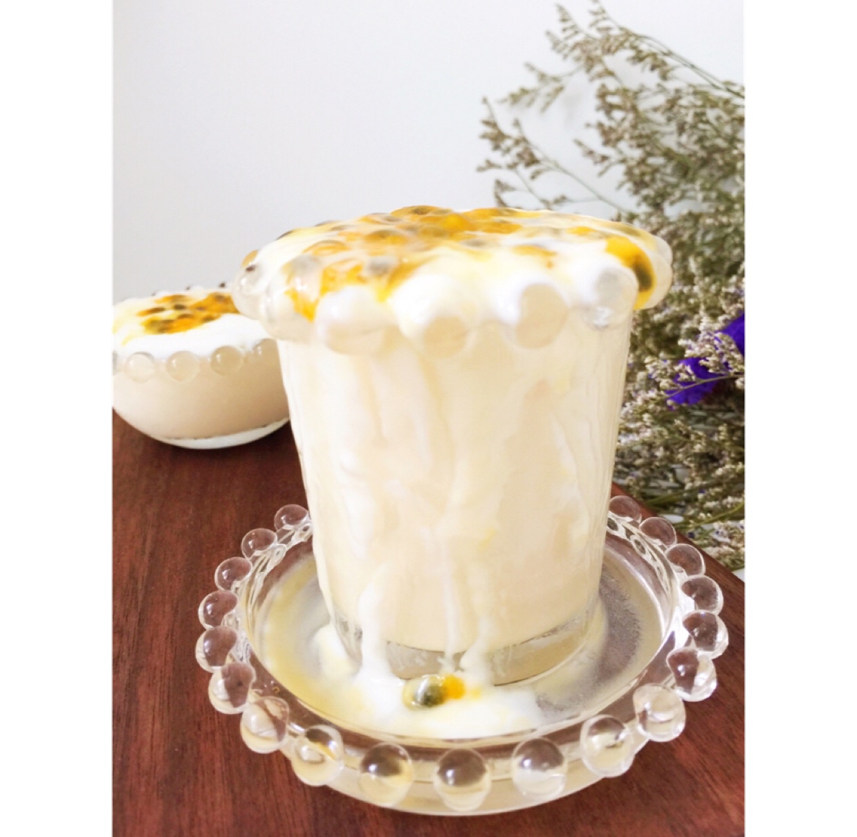 百香果酸奶意式奶冻<Passionfruit Yogurt Panna Cotta>