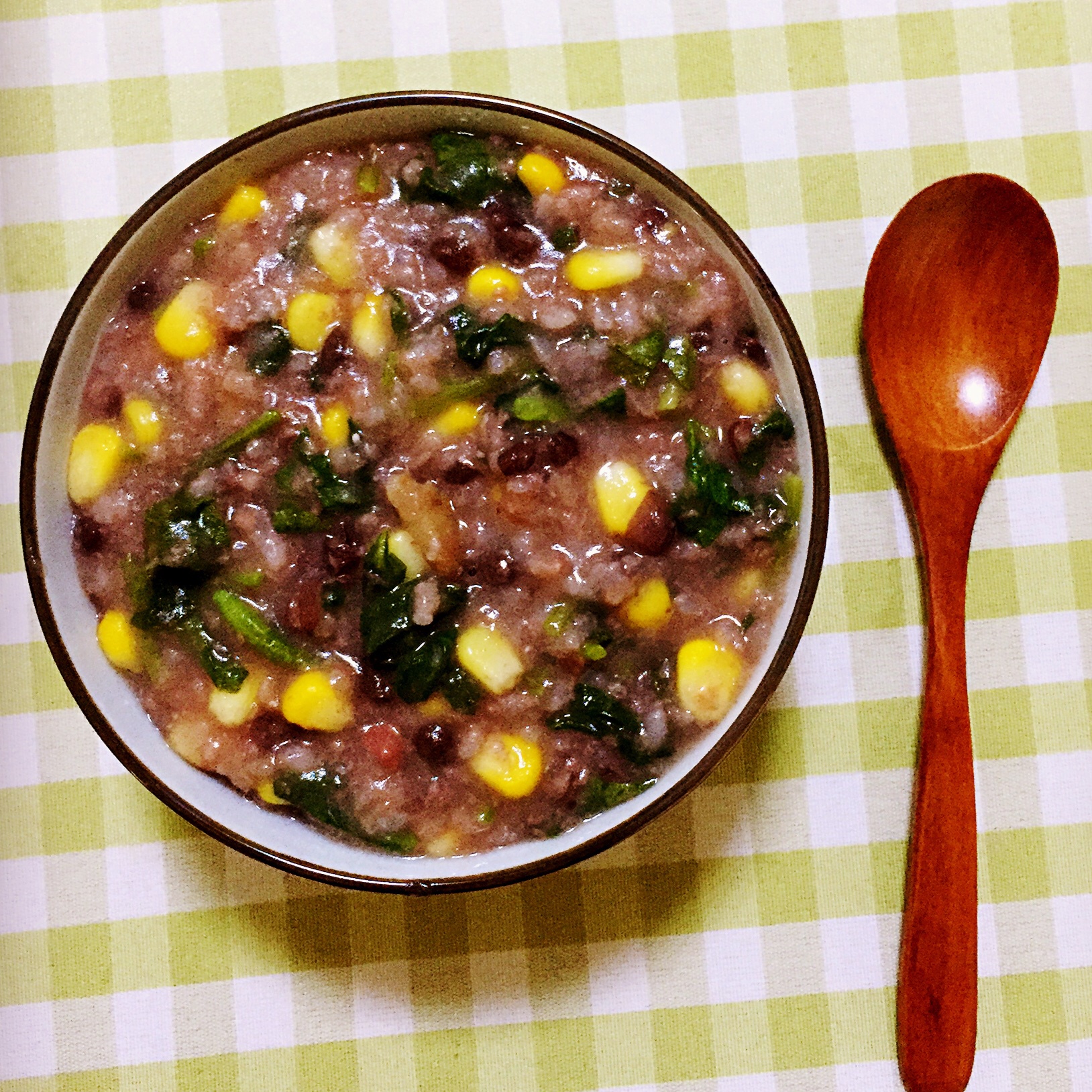 青菜咸肉粥