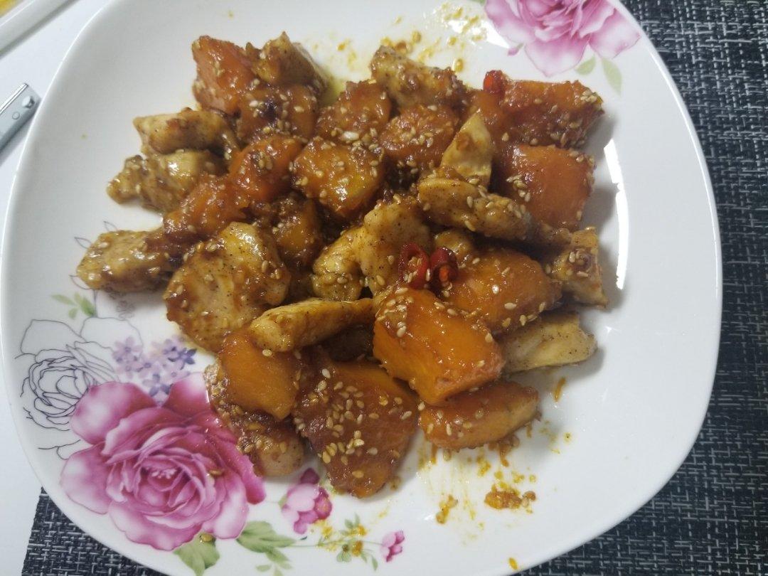 酸甜南瓜鸡腿肉