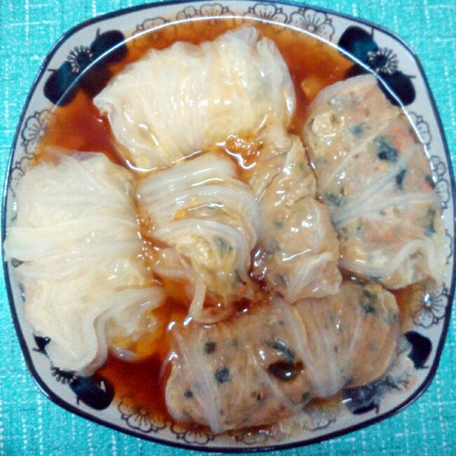 肉沫白菜卷