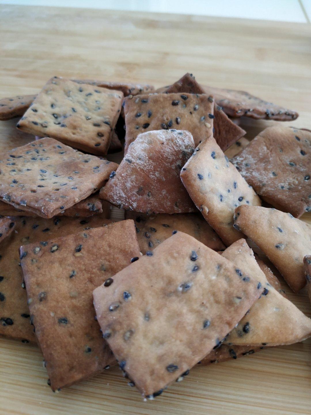 黑芝麻咸香饼干