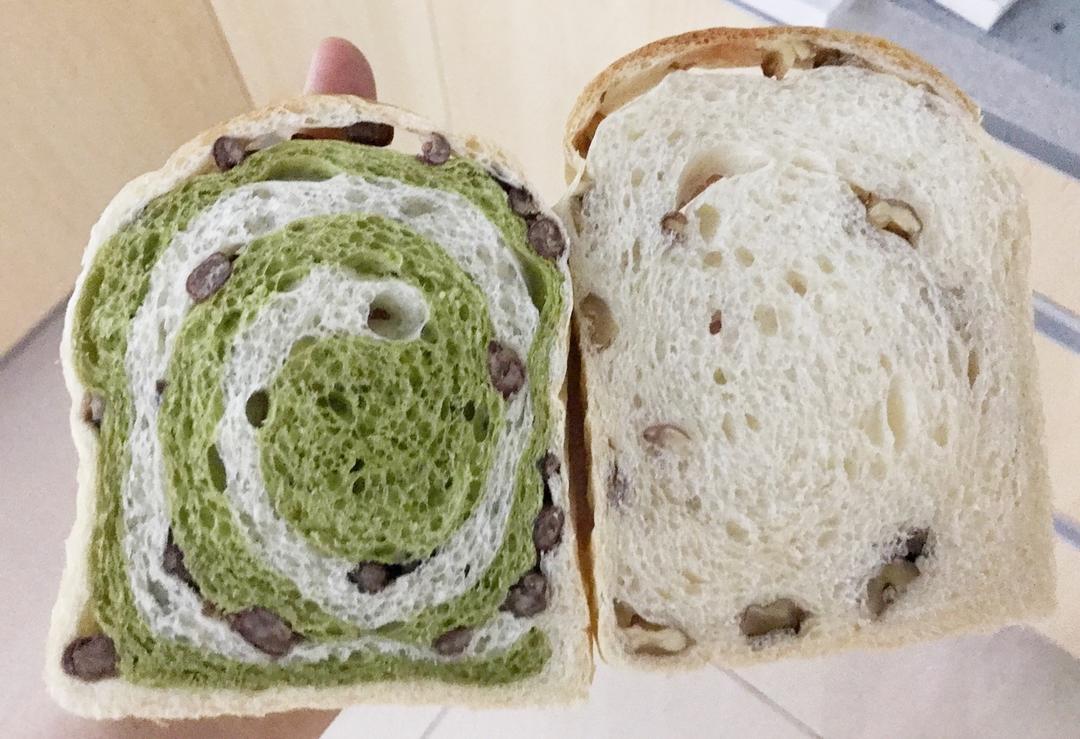 最正宗的日式抹茶红豆吐司