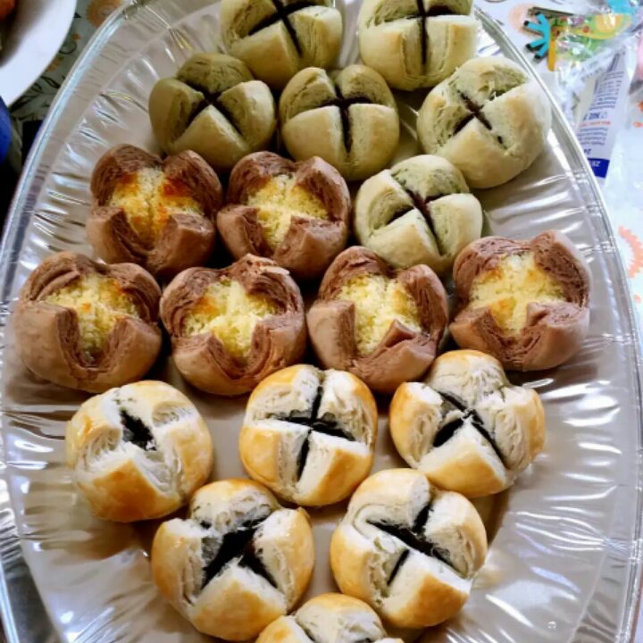 花开富贵之四种口味的椰蓉开口酥