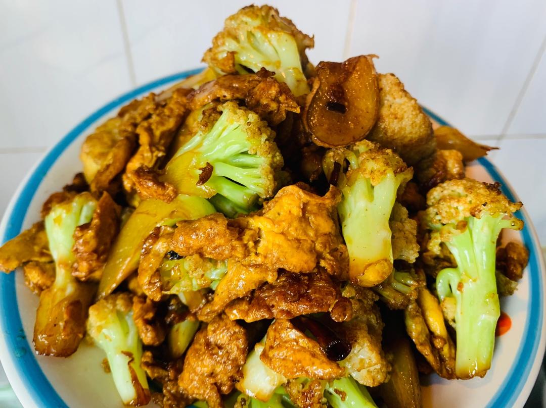 超简单懒人花菜炒蛋