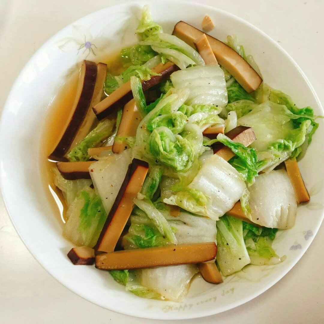 牧云空做的清炒白菜香干