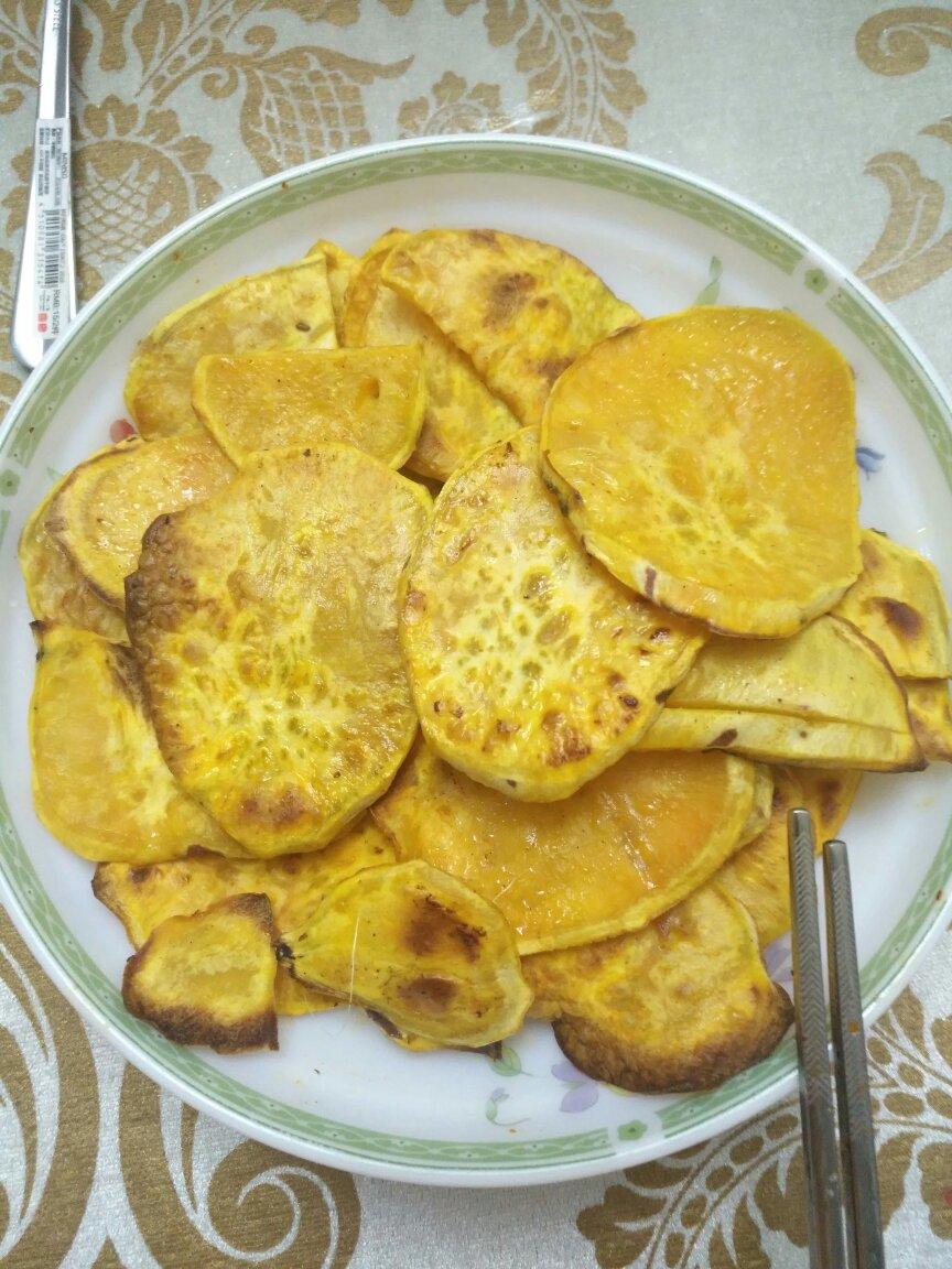 电饼铛蜜汁红薯片
