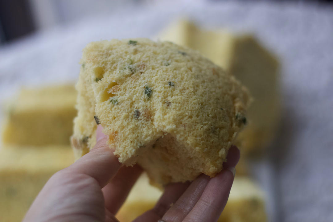 香葱肉松咸口戚风|松软可口，容易上瘾！