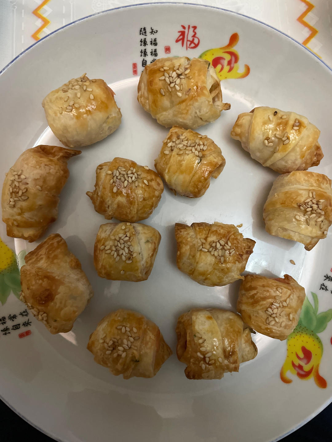 空气炸锅手抓饼火腿肠卷