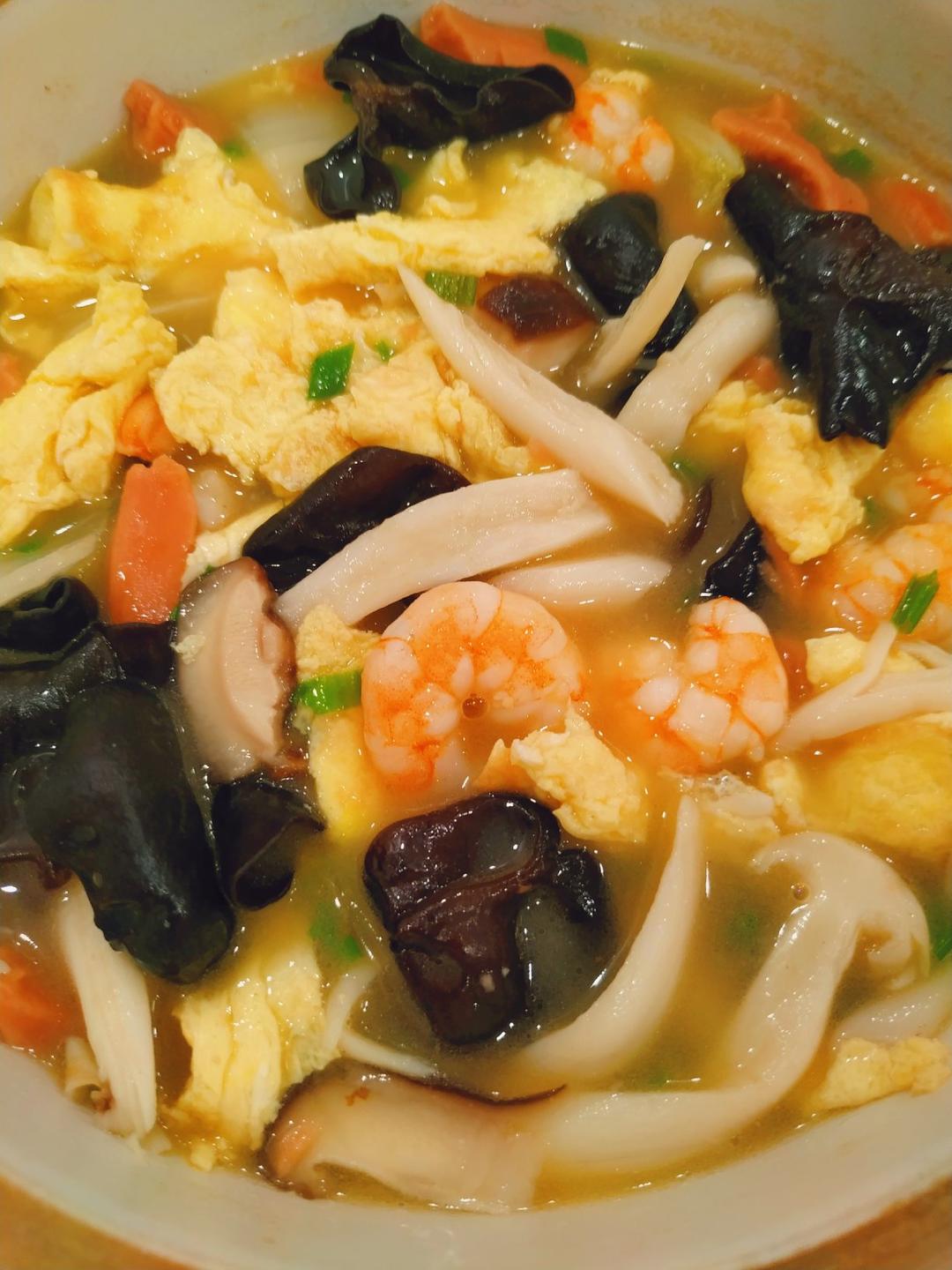 低卡减脂餐~三鲜菌菇汤