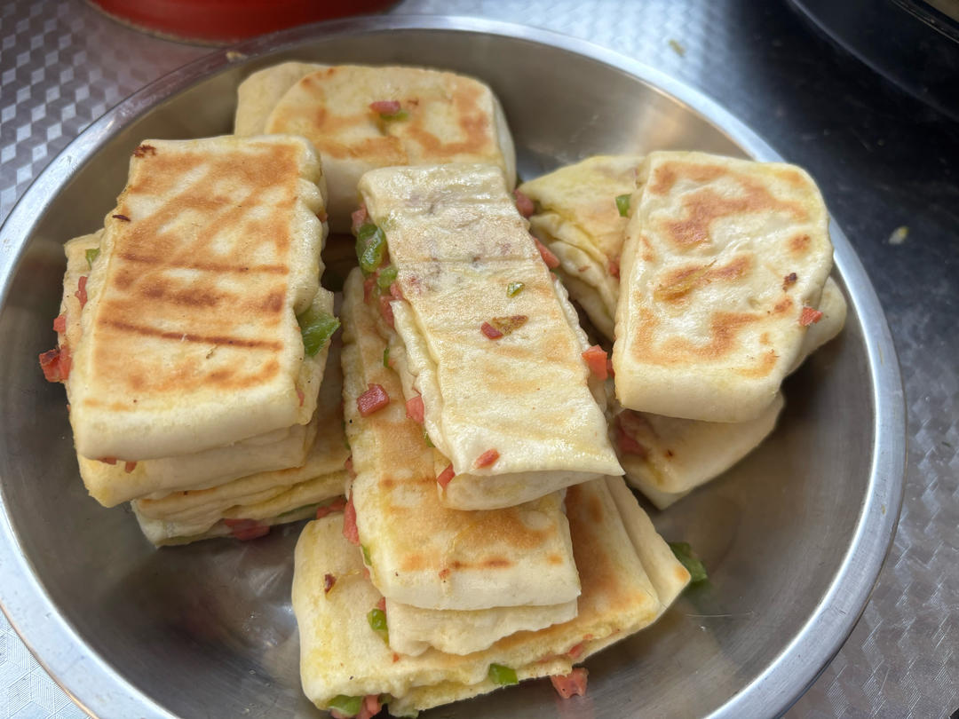 青椒火腿饼
