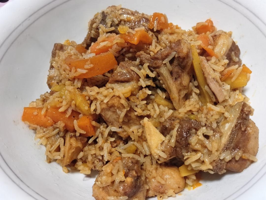 新疆抓饭（简单又好吃的电饭锅版）