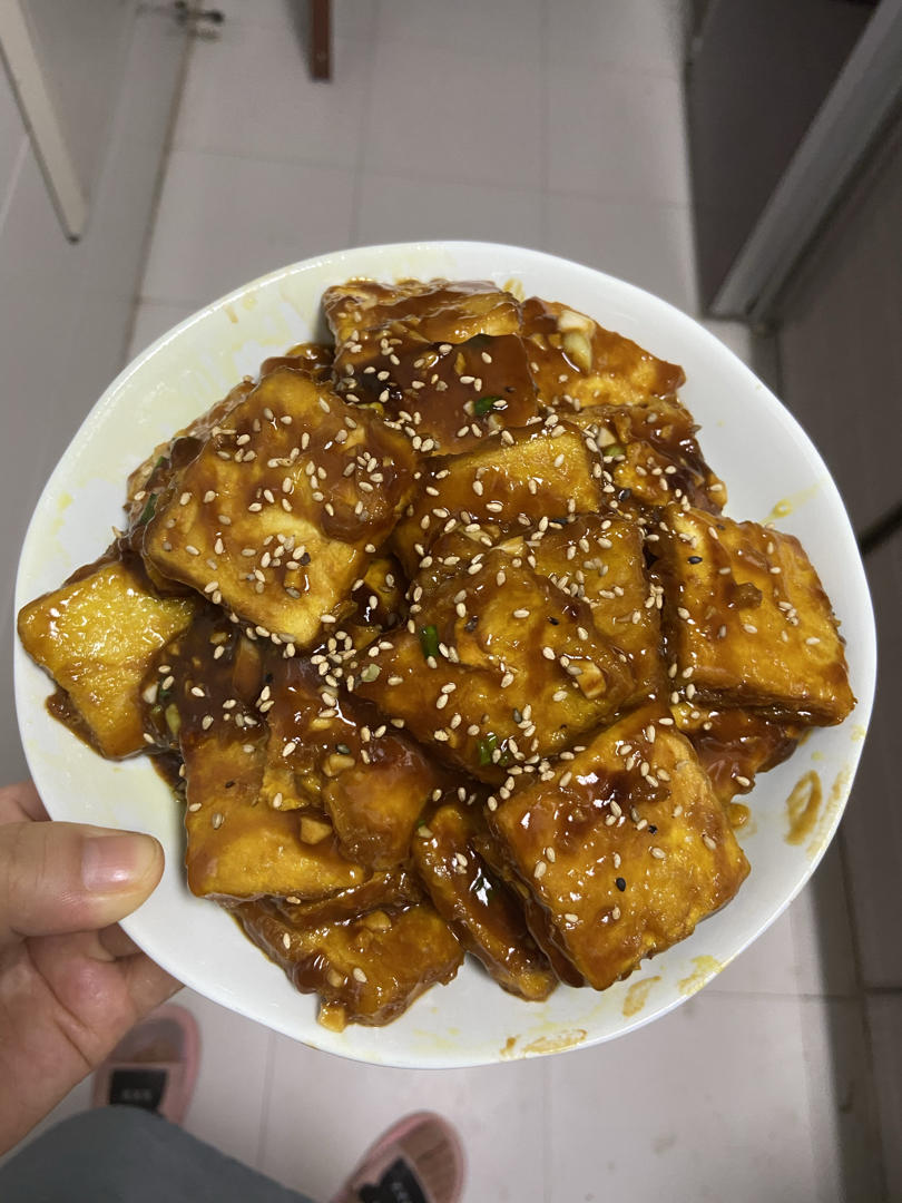 给肉都不换的糖醋豆腐‼️外脆里嫩，巨下饭‼️