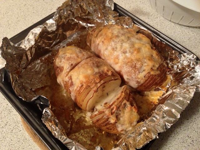 瑞典烤土豆 Hasselback baked potato