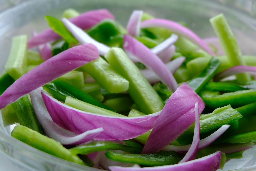 只有一味调料的拌三蔬