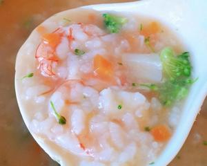 宝宝辅食:干贝海鲜粥的做法 步骤9