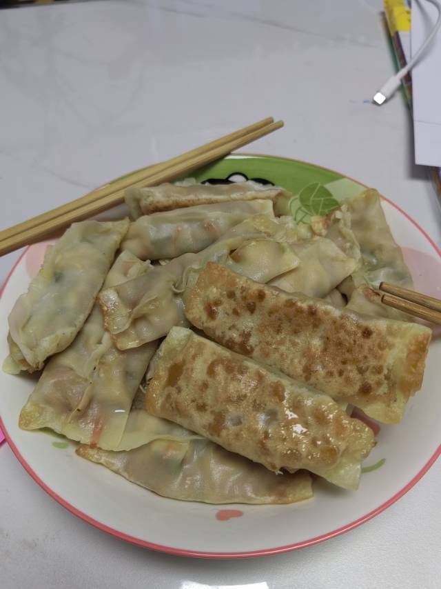 元气满满减脂早餐～水煎素锅贴